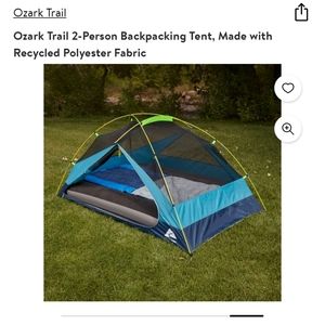 Ozark Trail 2-Person Backpacking Tent, Made with Recycled Polyester Fabric